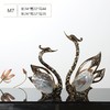 E-YSR-M7 花羽翅对天鹅摆件 玫金 澳洲真贝系列 商品缩略图6