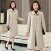 上海旗袍厂KQ-838020双面羊绒大衣女中长款2020秋冬新款时尚气质娃娃领双面呢羊毛外套 商品缩略图2
