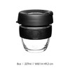 澳大利亚keepcup拼色彩环玻璃杯黑咖啡小号 商品缩略图0