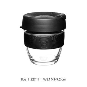 澳大利亚keepcup拼色彩环玻璃杯黑咖啡小号