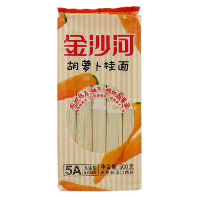 金沙河方袋菠菜/胡萝卜挂面500g（0101473/4） 商品图1