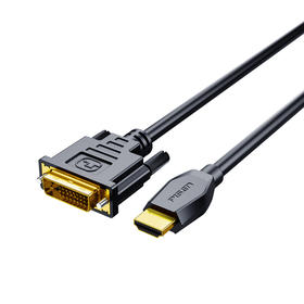 品胜 HDMI转DVI高清转接线 笔记本外接显示器 投影仪电脑连接电视机顶盒4K高清音视频转接头