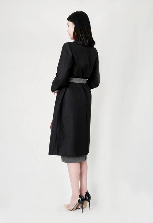 拼接撞色翻领风衣（附腰带） 商品图5