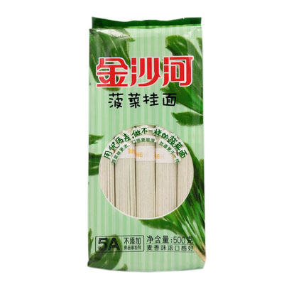 金沙河方袋菠菜/胡萝卜挂面500g（0101473/4） 商品图0