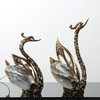 E-YSR-M7 花羽翅对天鹅摆件 玫金 澳洲真贝系列 商品缩略图3
