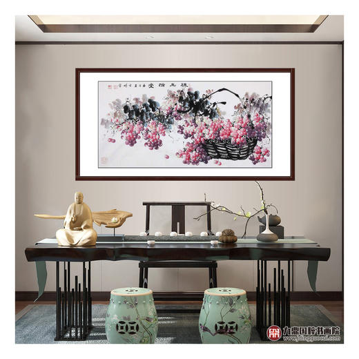 高云鹏《珠玉满堂》68*138cm 花鸟横幅作品 茶室/卧室挂画 商品图2