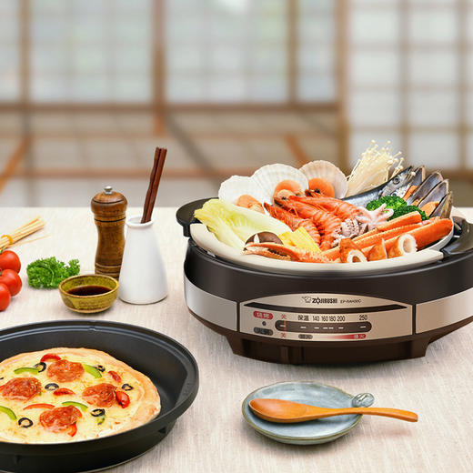象印正品电热火锅EP-RAH30C烧烤蒸煮锅多用电锅电火锅满水量5.3L 商品图1