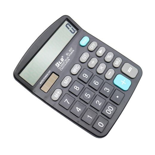 宝利达BL-837计算器12位数显太阳能+一节5号电池 商品图6