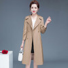 YW-HSY-Y2C032时尚气质中长款显瘦七分袖风衣外套 商品缩略图4