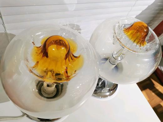 【在仓】意大利60s中古Murano吹制艺术玻璃台灯 镀铬底座 商品图13