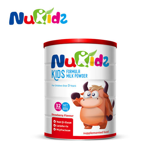 【成长奶粉】纽趣氏新西兰进口儿童成长奶粉小铁人 酵母β葡聚糖提高免疫 800g 商品图2