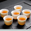 亮光11头茶具茶杯（咖色皮箱）功夫茶具羊脂玉瓷高档礼盒套装 茶具 茶道 商品缩略图2