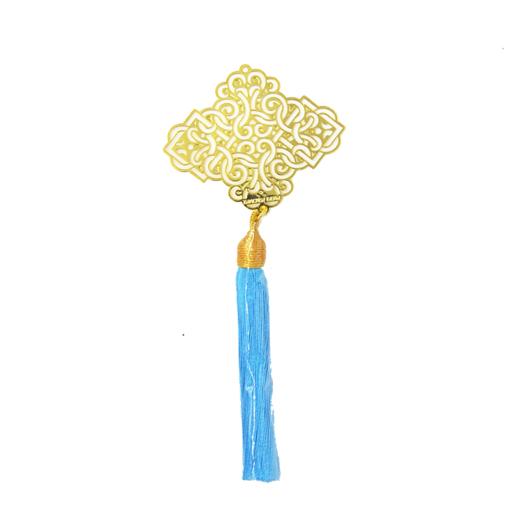 吉祥云卷流苏书签 商品图0