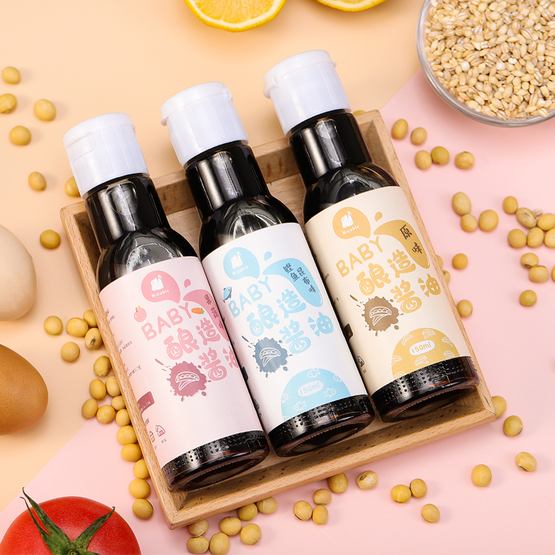 ncubic恩库克宝宝儿童低钠减盐手工酿造酱油150ml