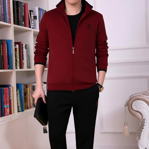 SP-10182YUO男外套爸爸装休闲运动套装 商品图0