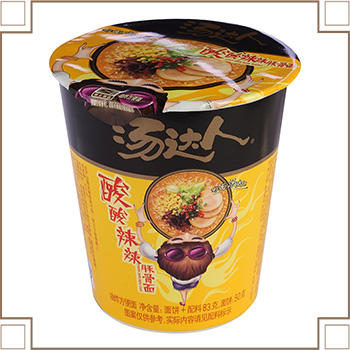 统一汤达人酸酸辣辣豚骨面90克/盒12盒/箱 商品图0