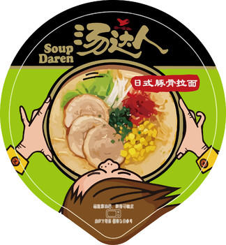 统一汤达人日式豚骨拉面130克/桶12桶/箱 商品图1