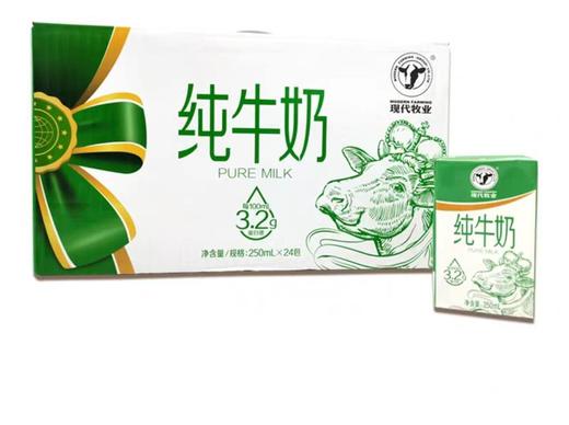 蒙牛现代牧业纯牛奶（250ml*10盒）（040240201） 商品图0