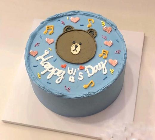 手绘小熊蛋糕 商品图0