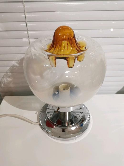 【在仓】意大利60s中古Murano吹制艺术玻璃台灯 镀铬底座 商品图9