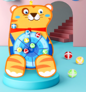 投掷盘黏黏球类玩具儿童飞镖粘球户外亲子运动宝宝室内趣味粘靶球