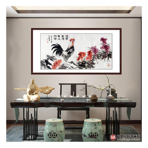 高云鹏《鸿运当头 官上加冠》68*138cm 花鸟横幅作品 茶室/卧室挂画 商品图1