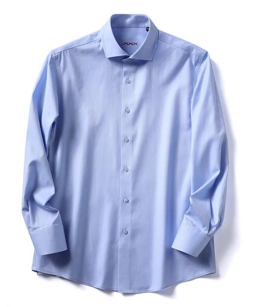 1比1定织面料 ！先看纹路在卖货！日本進口高支海岛棉！手感亲肤舒适！带弹力男士科德宝商务休闲衬衫 商品图3