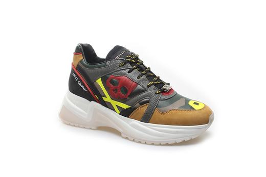 豪麟名鞋奥莱PHILIPP PLEIN男装牛皮革休闲鞋MSC2476X彩色  原价9600元 商品图0