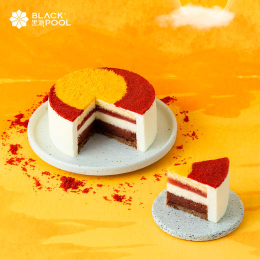 （限深圳配送）【中秋·团圆月-酸奶红丝绒蛋糕】饮宴赏月，阖家团圆 商品图1