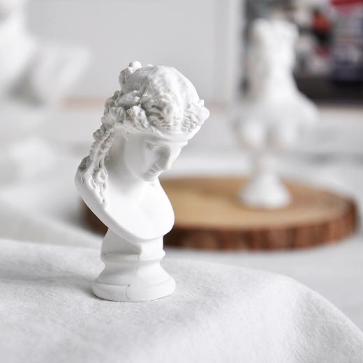 ins迷你小石膏像摆件素描头像树脂人物北欧式雕像摆拍照道具模型 商品图2