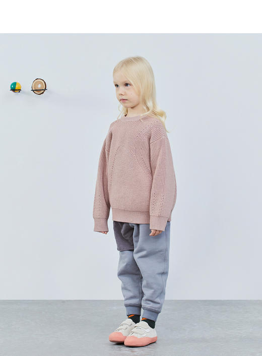 江南布衣童装针织衫男女儿童羊毛复古1J9820040 商品图4