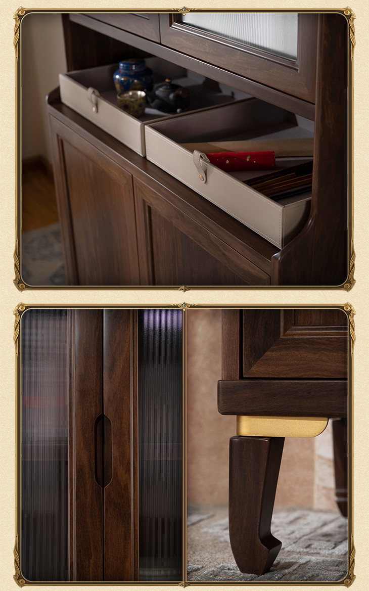 铜师傅 铜木家具 金韵天成(大叶紫檀版) 书桌椅 书柜 书房家具