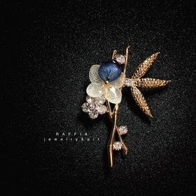【RAFFIA遇见美好】竹报平安真花胸针