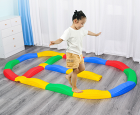 感统训练器材幼儿园触觉平衡板儿童家用独木桥平衡木室内前庭玩具