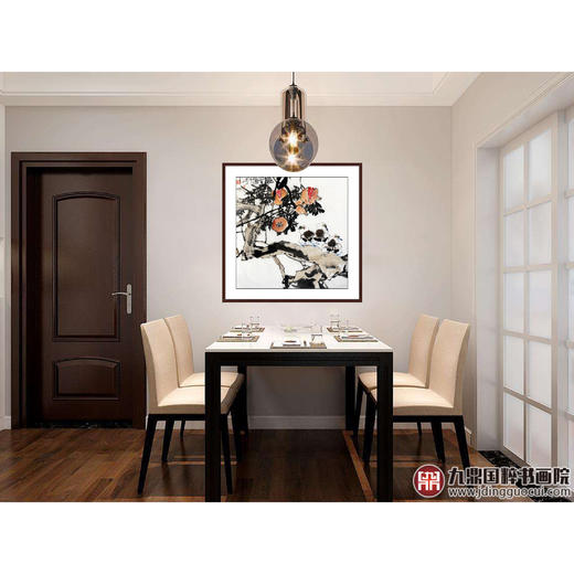 郭北平《秋实图》68*68cm 花鸟斗方作品 餐厅/茶室/卧室挂画 商品图2