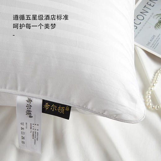 滨江希尔顿入梦系列枕头，柔软蓬松，体验五星级睡眠标准 商品图3