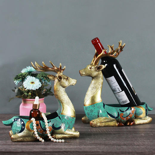 收纳鹿摆件 新居礼品客厅茶几摆件玄关钥匙收纳盒 时尚 大气 商品图2