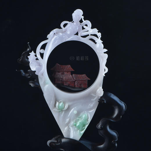 【奔月】嫦娥奔月翡翠摆件-BJ809029 商品图1