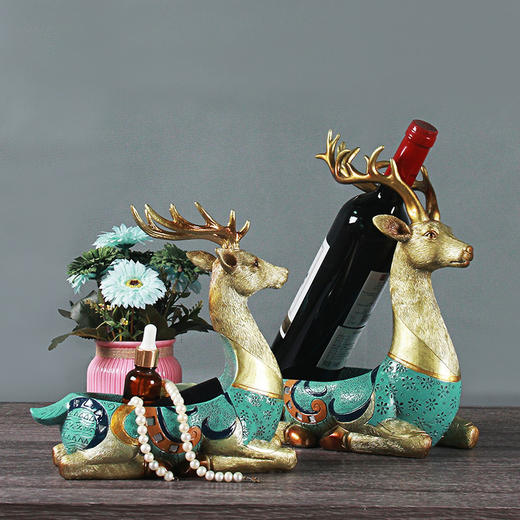 收纳鹿摆件 新居礼品客厅茶几摆件玄关钥匙收纳盒 时尚 大气 商品图1