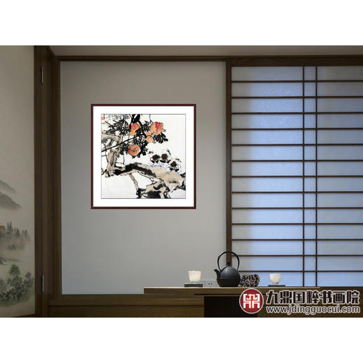 郭北平《秋实图》68*68cm 花鸟斗方作品 餐厅/茶室/卧室挂画 商品图3