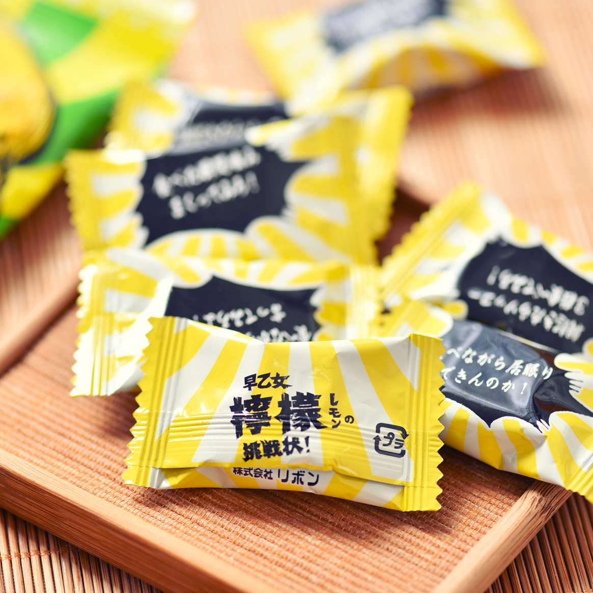 日本理本早乙女柠檬味夹心糖70g