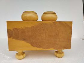 20CM本榧棋墩+本榧棋罐+36号砗磲棋子