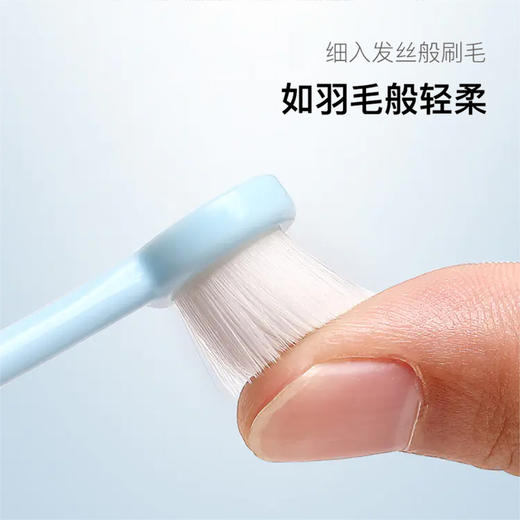 精选【下单送除螨皂】白大夫小圆头万毛牙刷 万根柔软刷毛 一体成型 迷你刷头更洁净 护理型牙刷 舒适不伤牙龈 商品图4