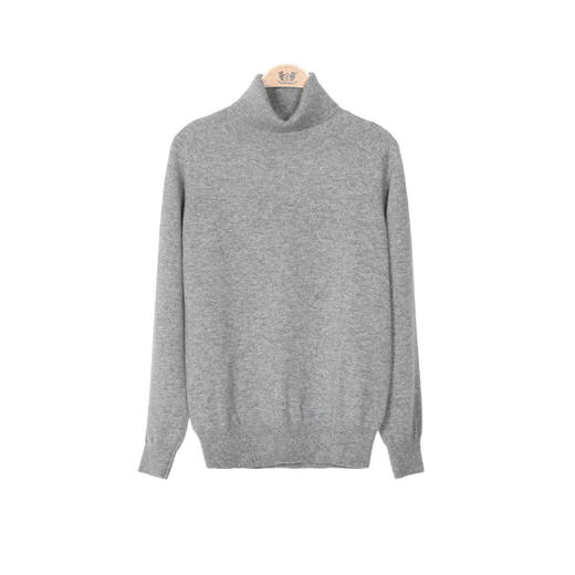 METTE羊绒世家女高领100%山羊绒衫2020秋冬新品翻领内搭保暖毛衣 商品图6