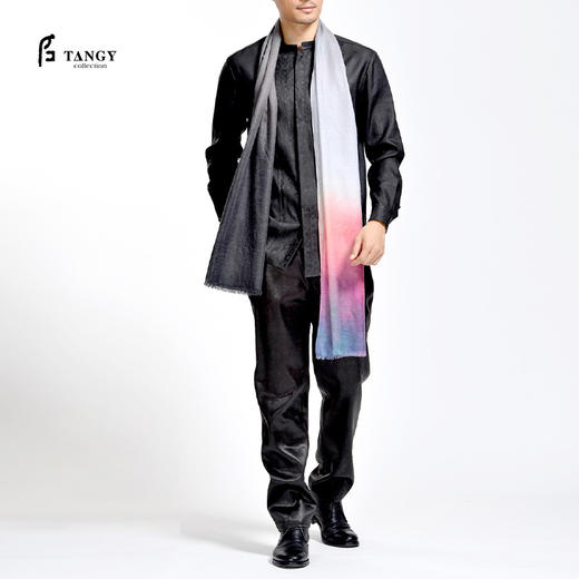 TANGY Collection / 天意精品 弹力莨长袖衬衫 商品图0