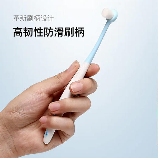 精选【下单送除螨皂】白大夫小圆头万毛牙刷 万根柔软刷毛 一体成型 迷你刷头更洁净 护理型牙刷 舒适不伤牙龈 商品图3