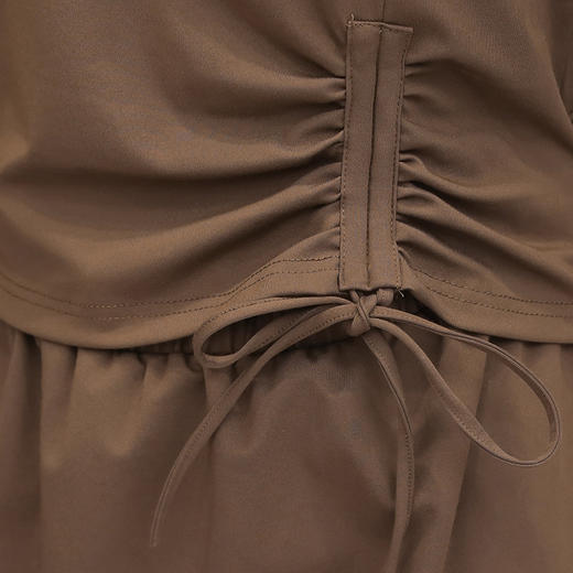 YSMR-8809-X中长款女宽松舒适遮肉显瘦气质粗绳打底连衣裙 商品图3