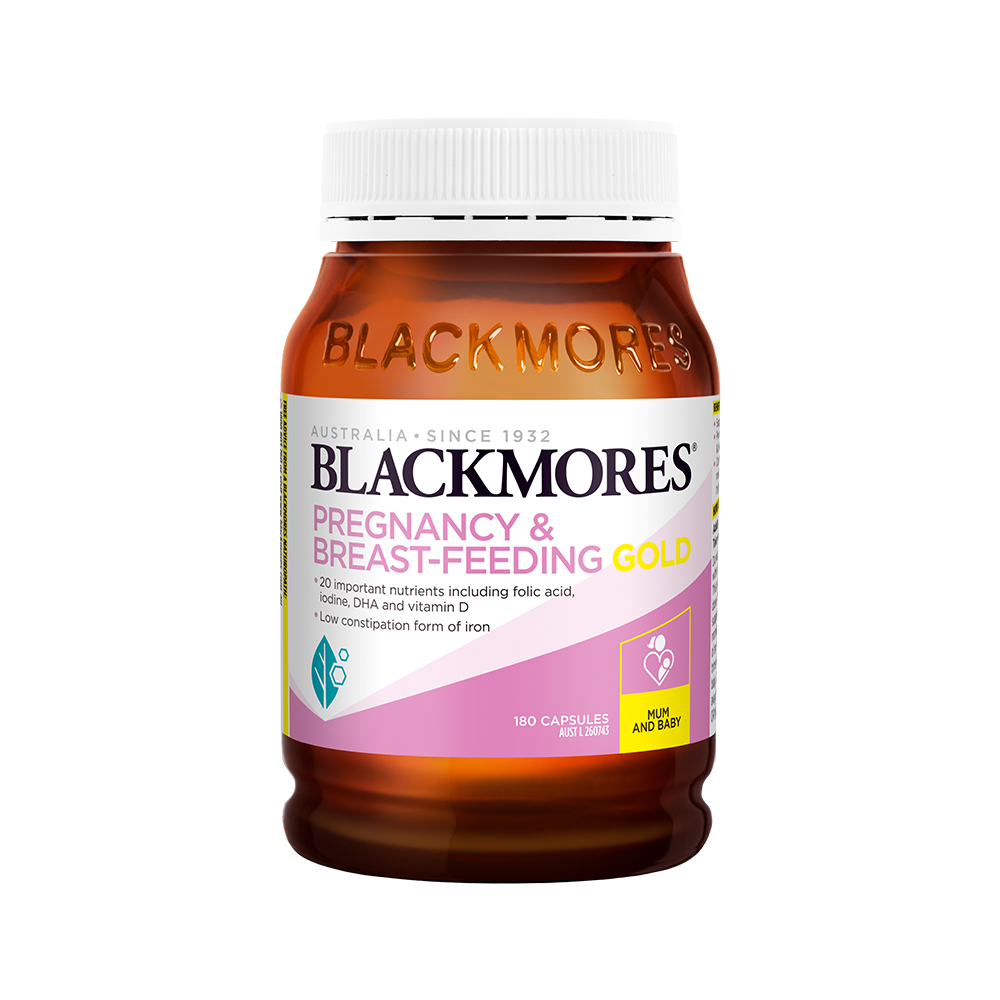 BLACKMORES澳佳宝孕妇黄金营养素180粒 含叶酸 DHA