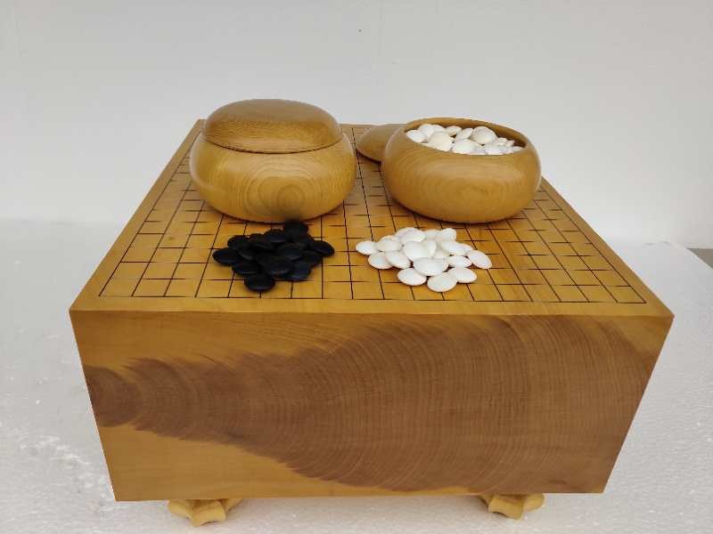 20cm本榧棋墩本榧棋罐36号砗磲棋子