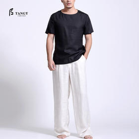 TANGY Collection / 天意精品 绣花莨绸拼柯莨上衣